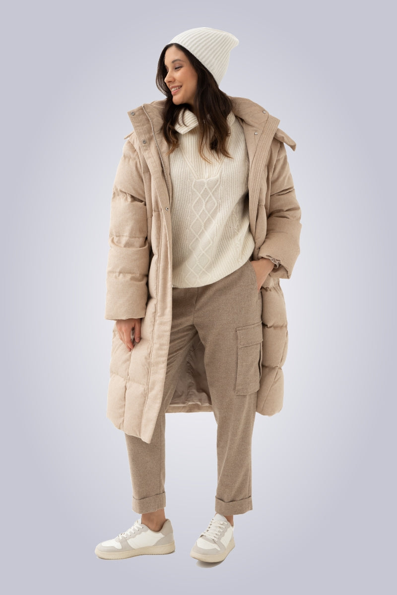 Peserico Cargo Hose Damen Peserico cargo pants Peserico Damen Strickshirt online kaufen Peserico online shop Peserico Damen Peserico SS24 Peserico new collection Peserico Herbst 2023 Peserico fashion