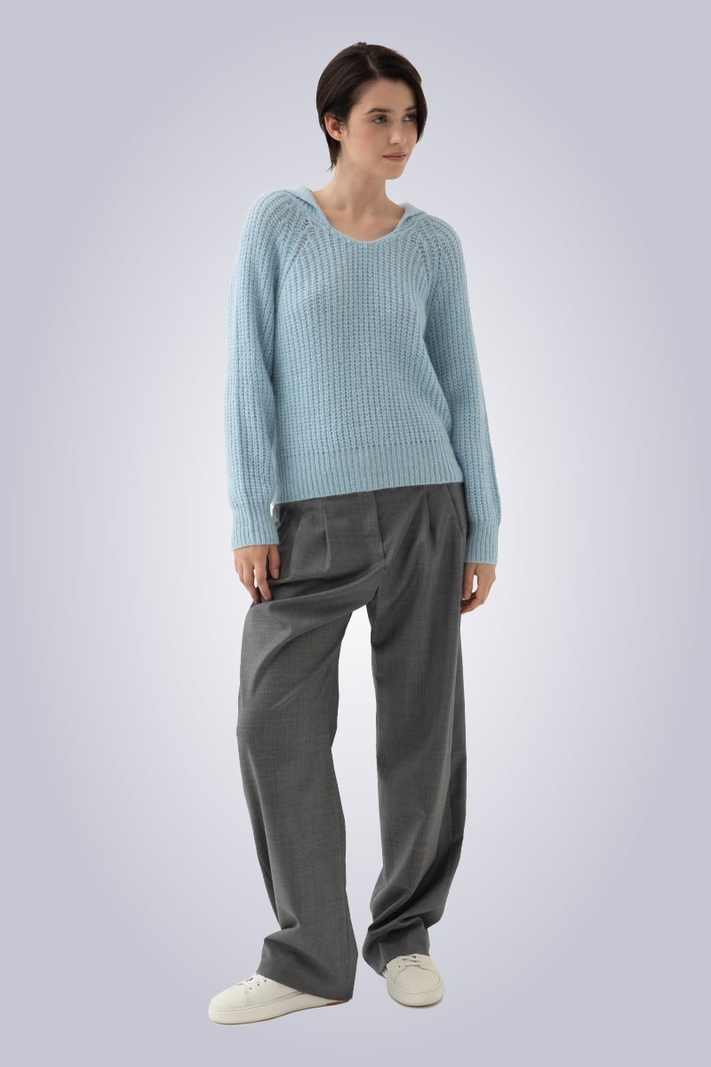 Peserico Pullover hallblau Peserico Damen Pullover online kaufen Peserico online shop Peserico Damen Peserico Pre SS24 Peserico new collection Peserico Herbst 2023 Peserico fashion